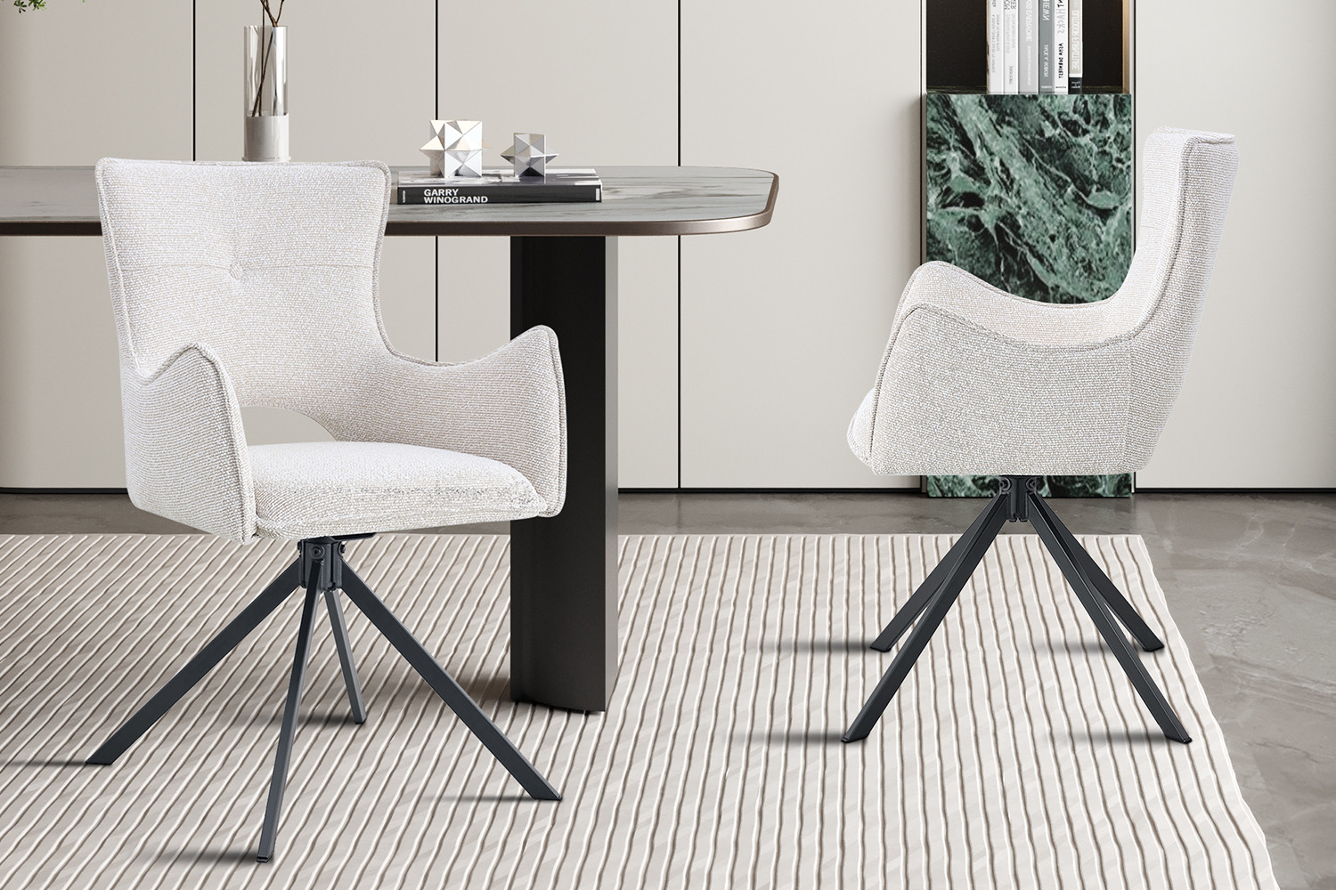 Stoel Billy Draaibaar Ecru – Ote Harper