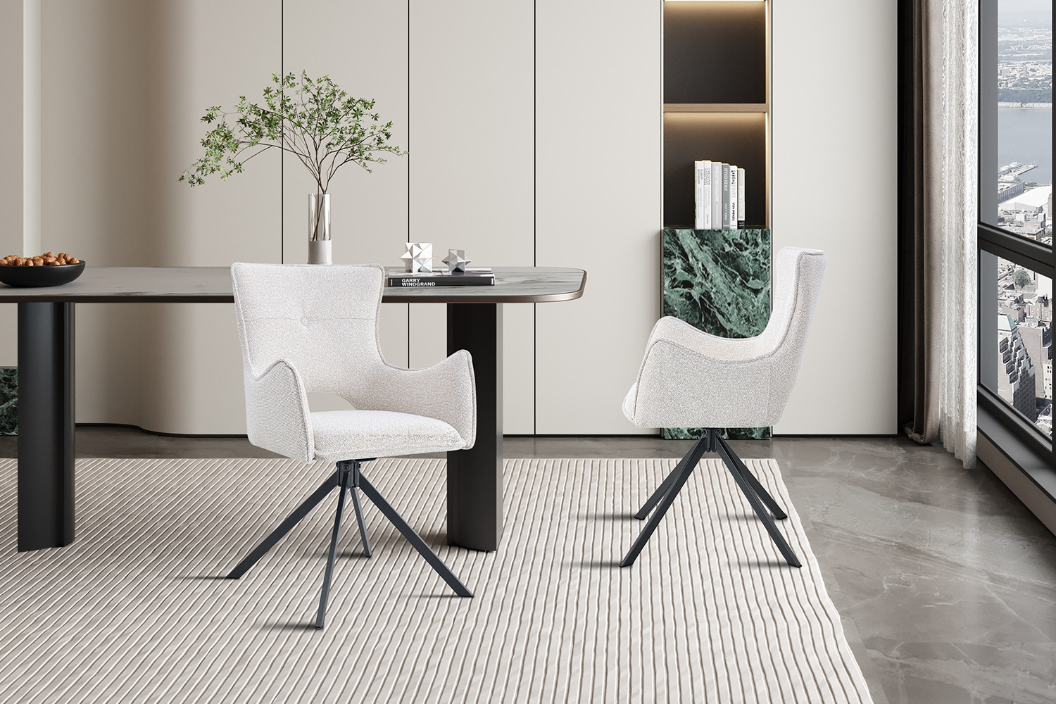 Stoel Billy Draaibaar Ecru – Ote Harper - Image 3