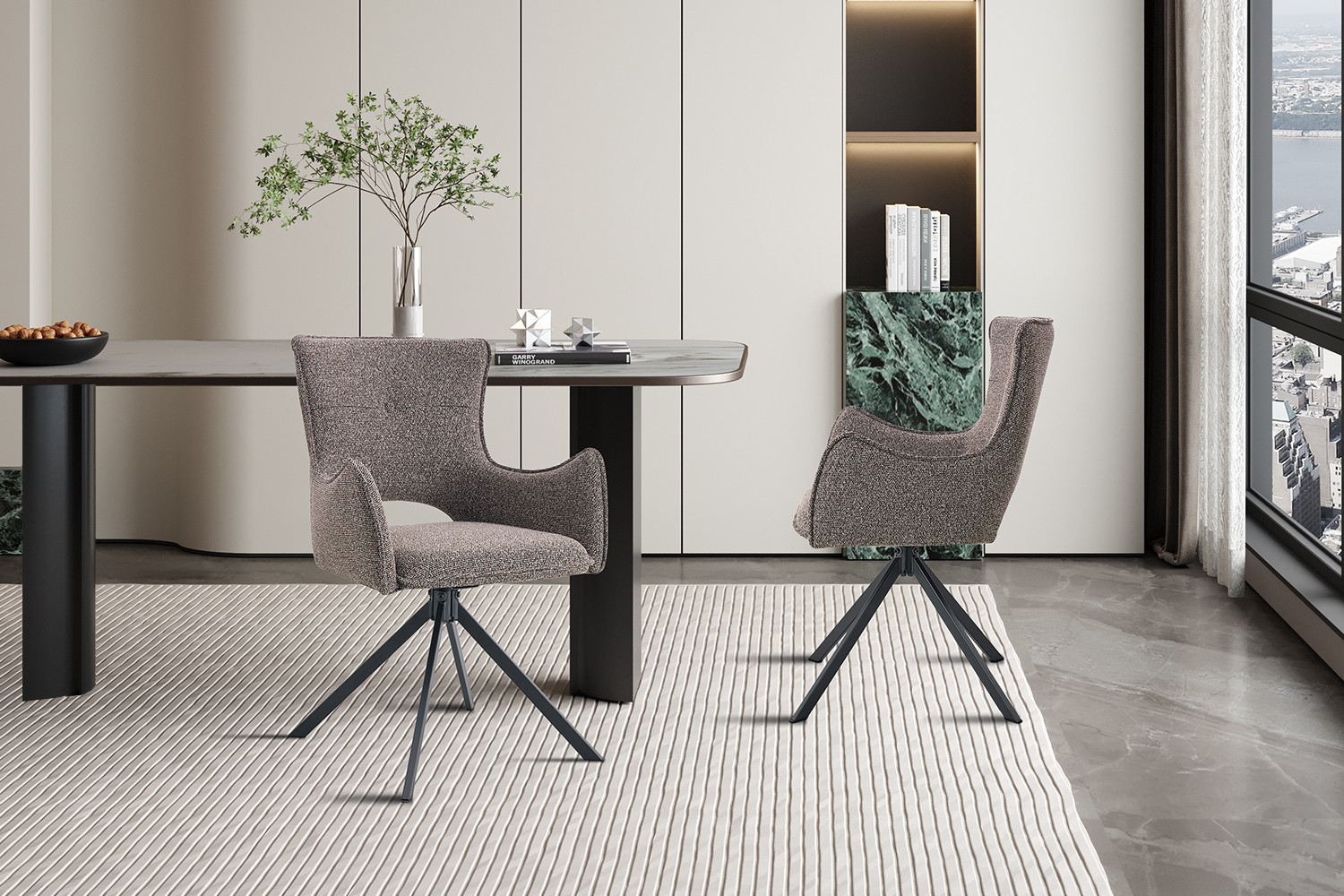 Stoel Billy Draaibaar Zand – Ote Harper - Image 3