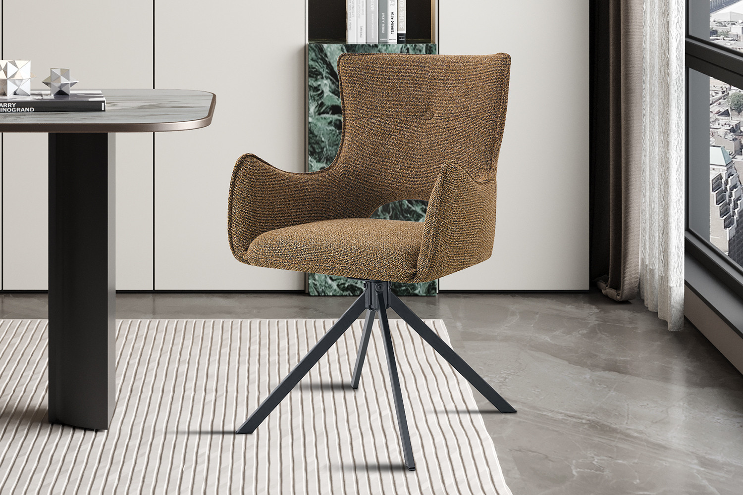 Stoel Billy Draaibaar Roest – Ote Harper - Image 2