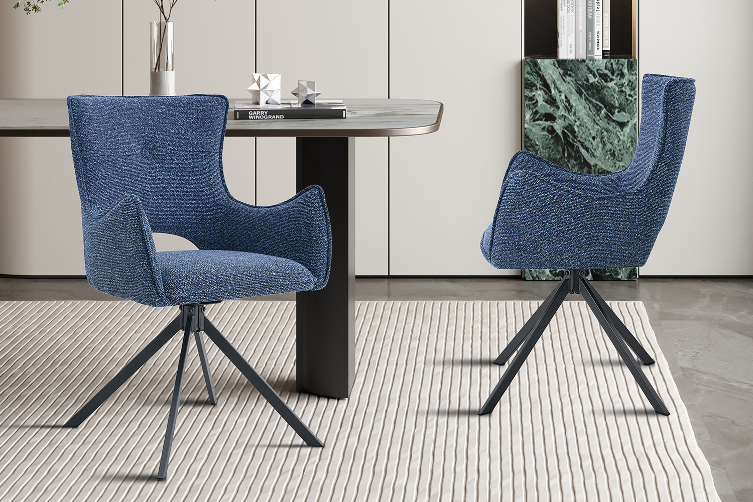 Stoel Billy Draaibaar Blauw – Ote Harper