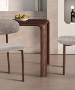 Stoel Coco walnoot stof zand