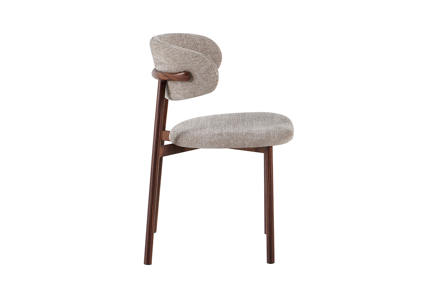 Stoel Coco walnoot stof zand - Image 6