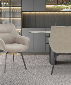 Stoel Modest – Draaibaar Ribfluweel Beige