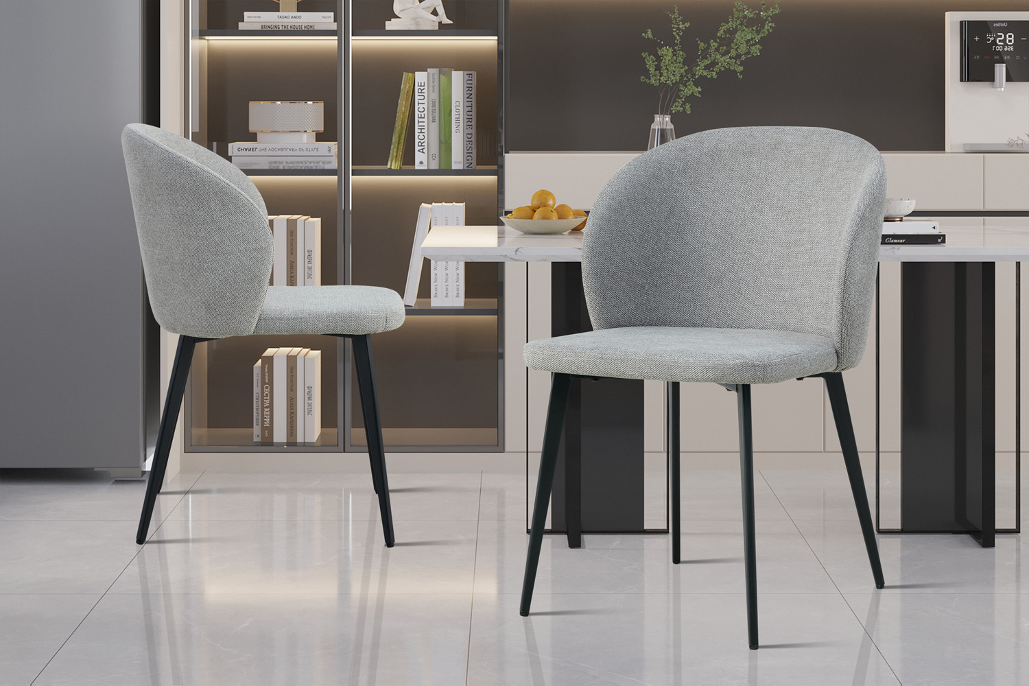 Stoel Toledo – Stof Lichtgrijs