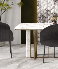 Stoel Sevilla – Ribfluweel Grijs