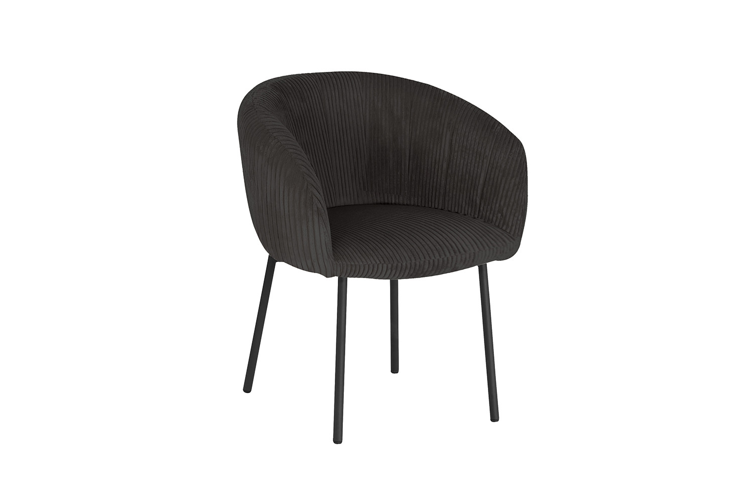 Stoel Sevilla – Ribfluweel Grijs - Image 4