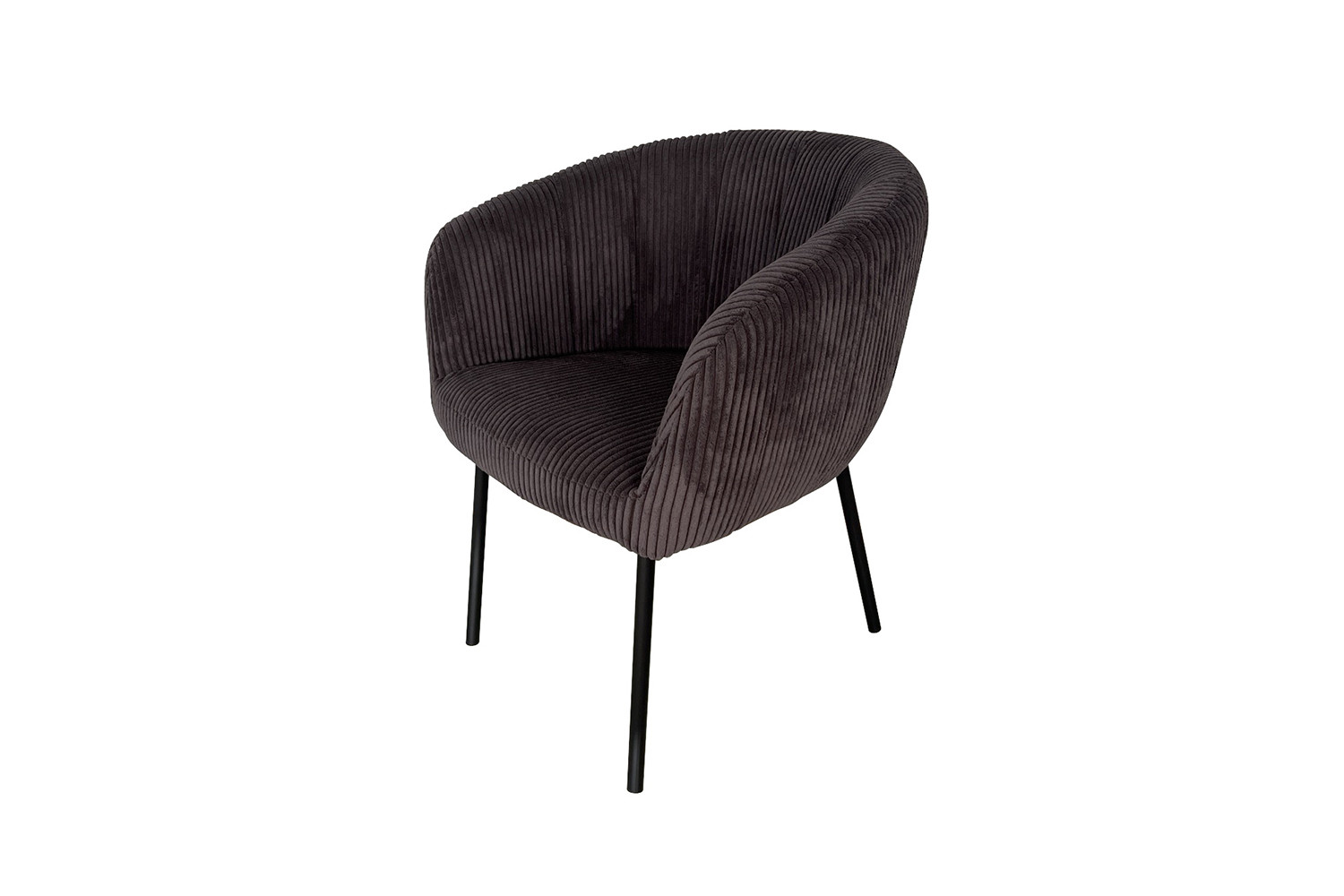 Stoel Sevilla – Ribfluweel Grijs - Image 5