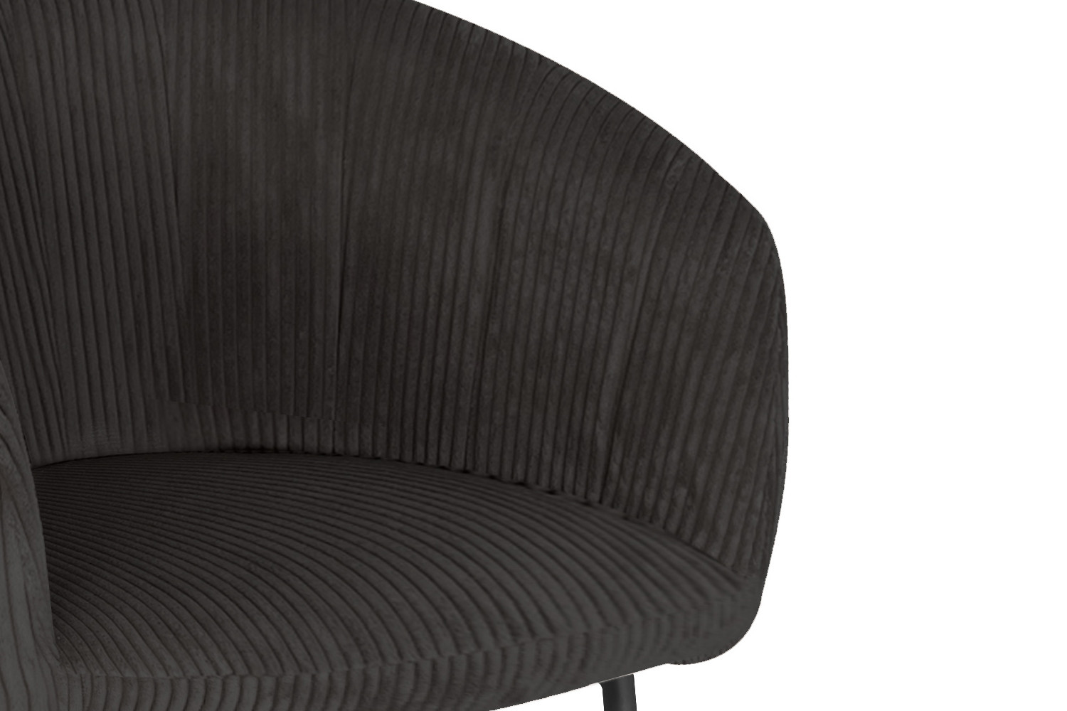 Stoel Sevilla – Ribfluweel Grijs - Image 9
