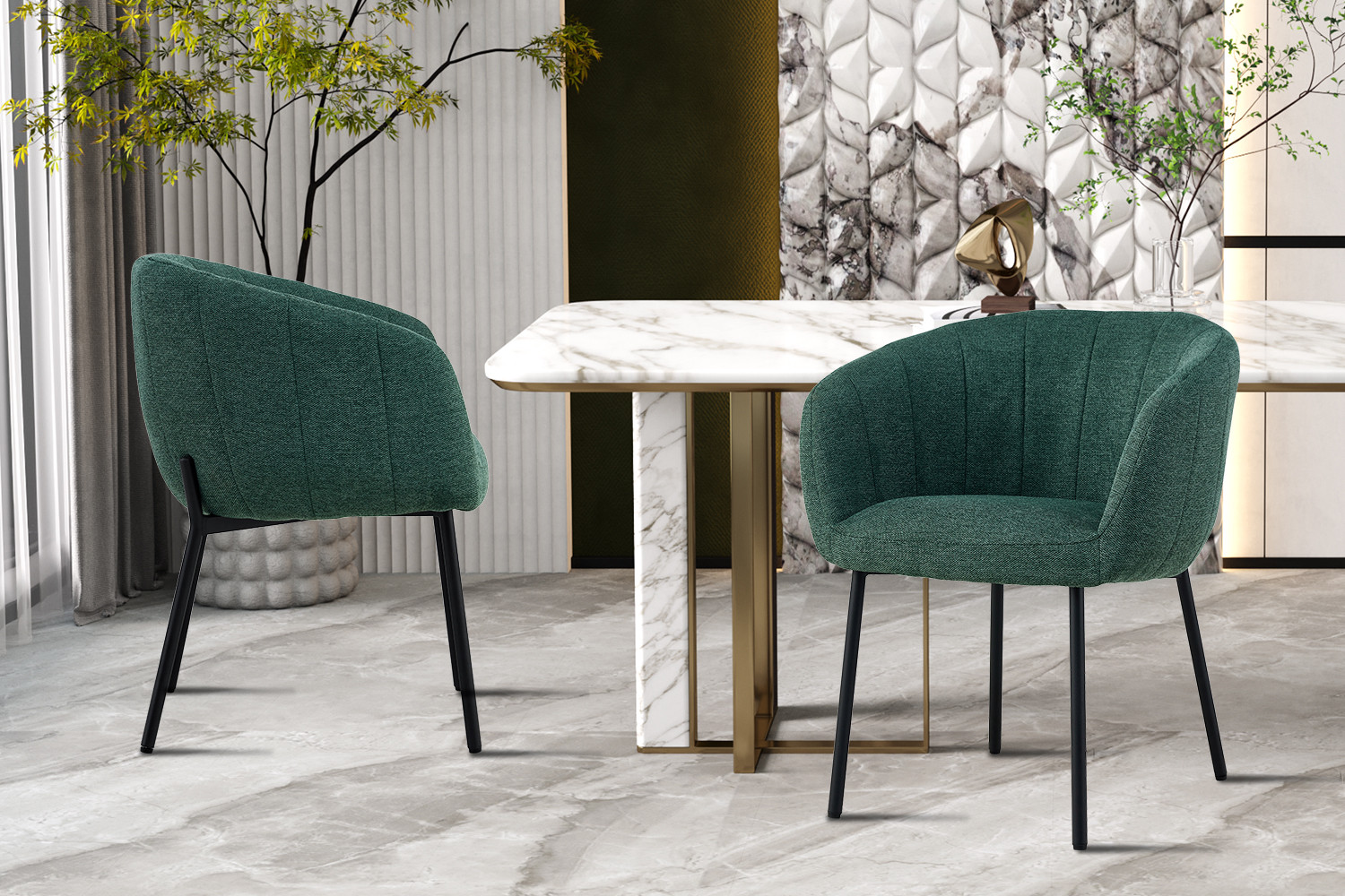 Stoel Sevilla – Stof Groen