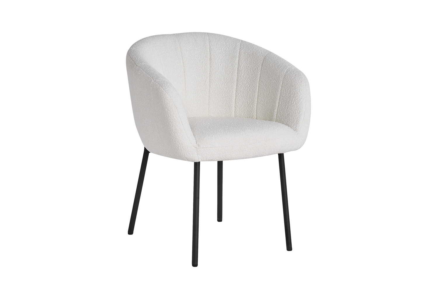 Stoel Sevilla – Bouclé Wit - Image 4