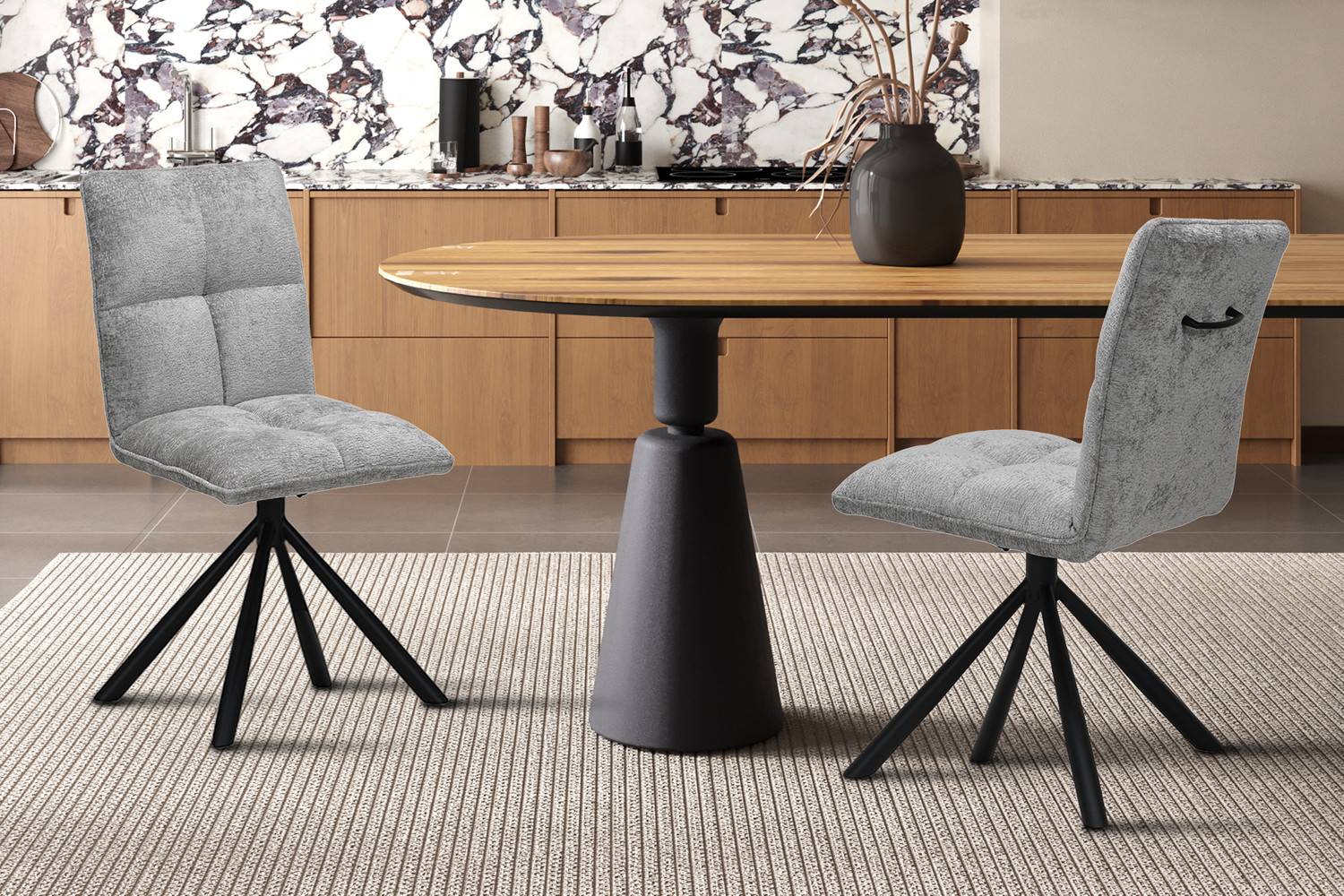 Stoel Jack Draaibaar Lichtgrijs