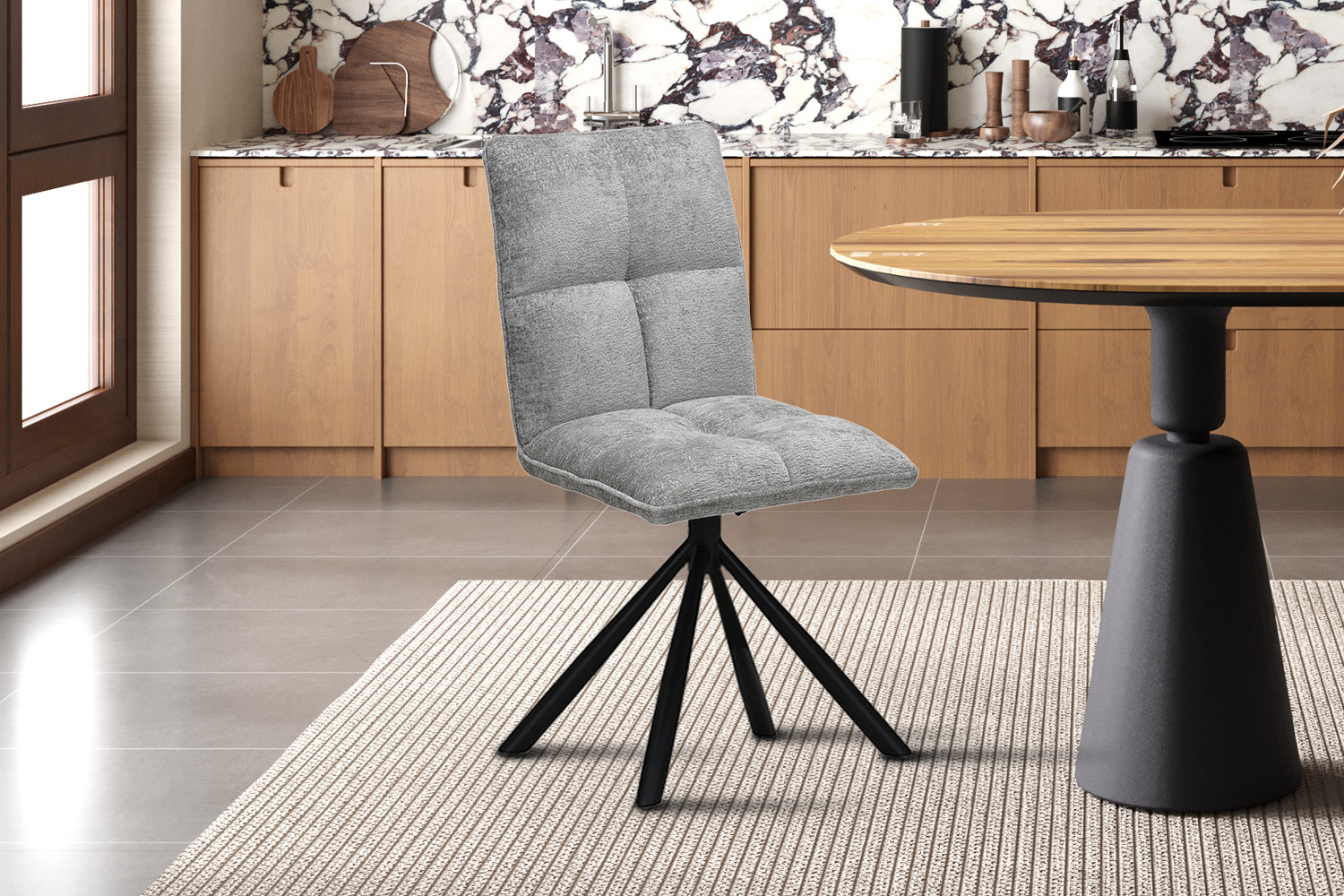 Stoel Jack Draaibaar Lichtgrijs - Image 2