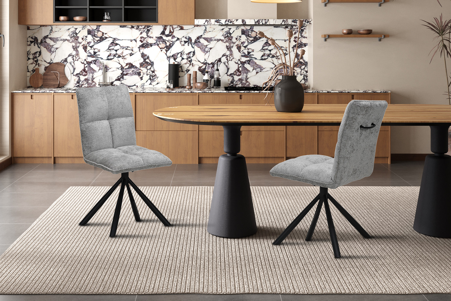 Stoel Jack Draaibaar Lichtgrijs - Image 3