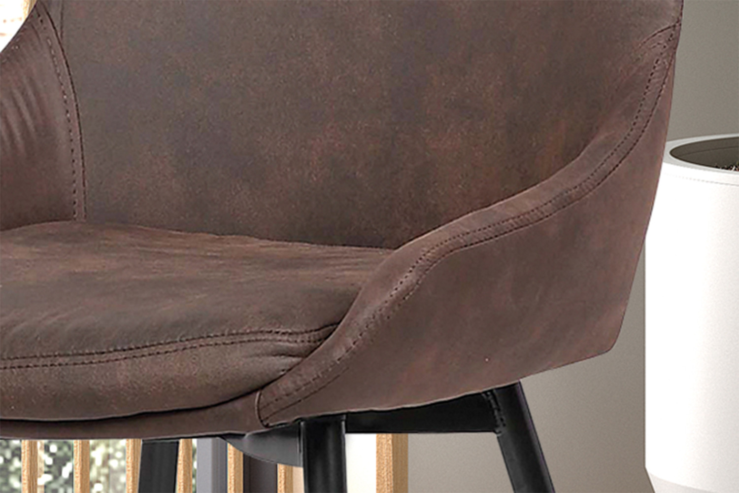 Stoel Mirano microvezel bruin - Image 3