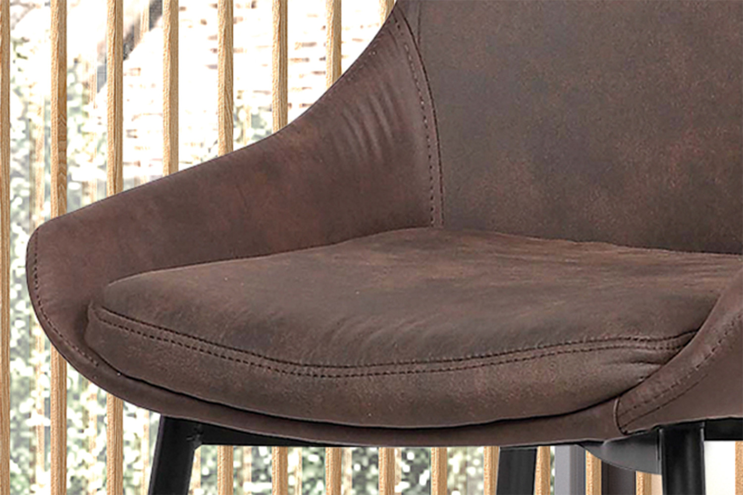 Stoel Mirano microvezel bruin - Image 4