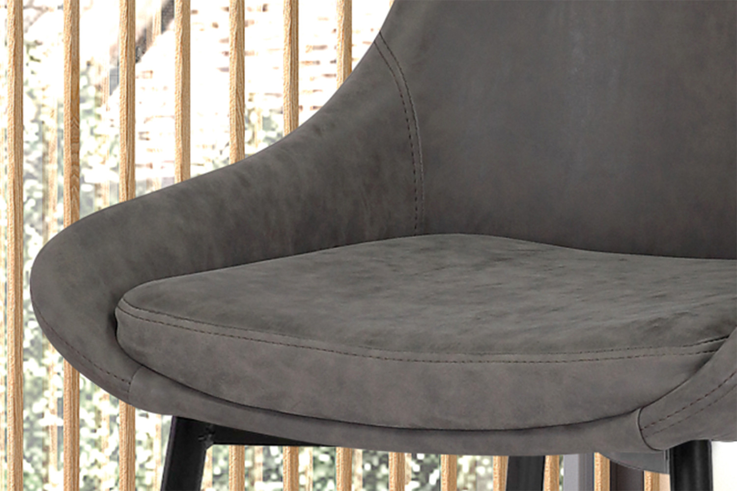 Stoel Mirano – PU Lichtgrijs - Image 4